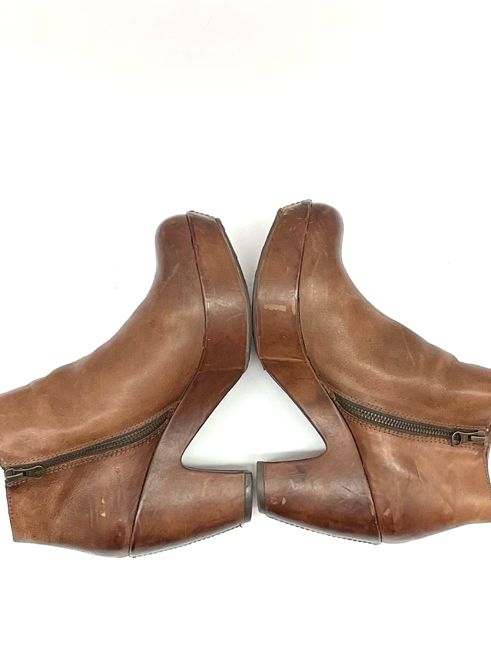 Kork-Ease Ramona Brown Leather Ankle booties - Picture 2 of 6